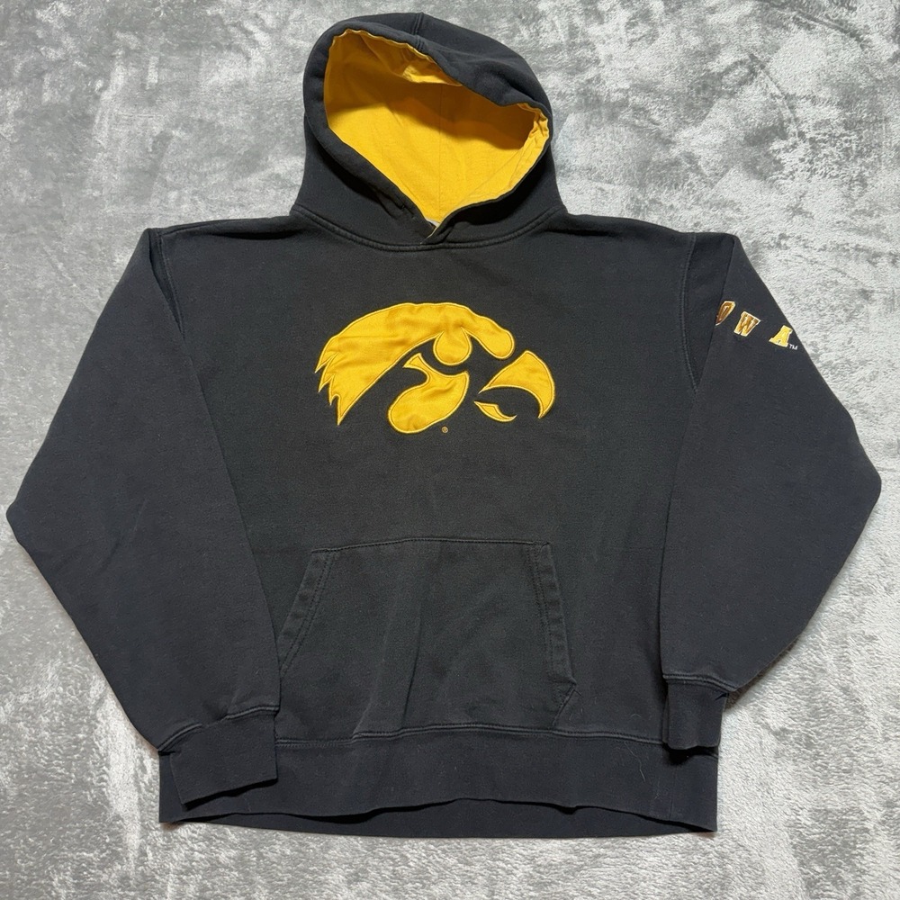 Iowa Hawkeyes Hooded Pullover Sweatshirt Stadium Athletics Men's Size Large